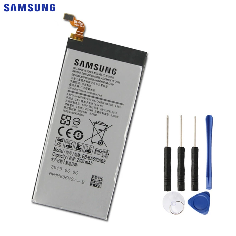 Samsung сменный аккумулятор EB-BA500ABE для samsung GALAXY A5 аутентичный аккумулятор телефона EB-BA500ABE 2300 мАч