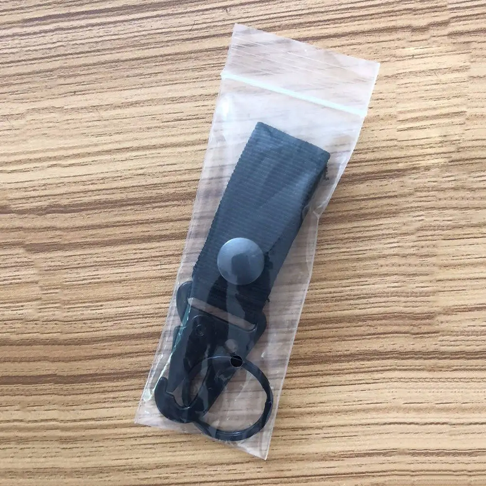 Black New Model 1pcs Olecranon Shape Tactical Molle Nylon Carabiner Hook Buckles With Key Ring Hanging Belt Buckle Outdoor Hiking Travel Kits - Цвет: Black New Model