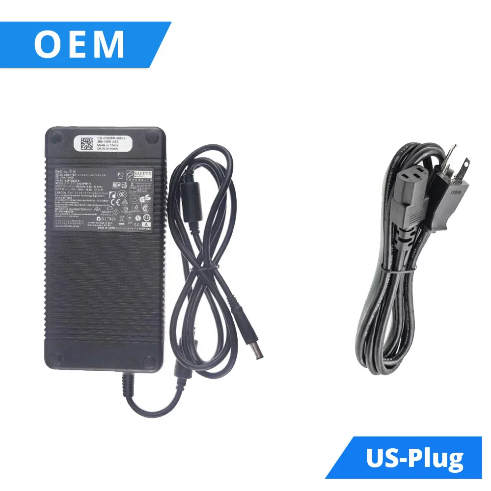 OEM-US Plug 330 W адаптер для ноутбука для Dell Alienware M18X R1 R2 R3 17 R1 R4 R5 X51 R2 R3 Y90RR 0Y90RR ADP-330AB D вилка европейского и американского 7,4*5,0 - Цвет: OEM-US Plug