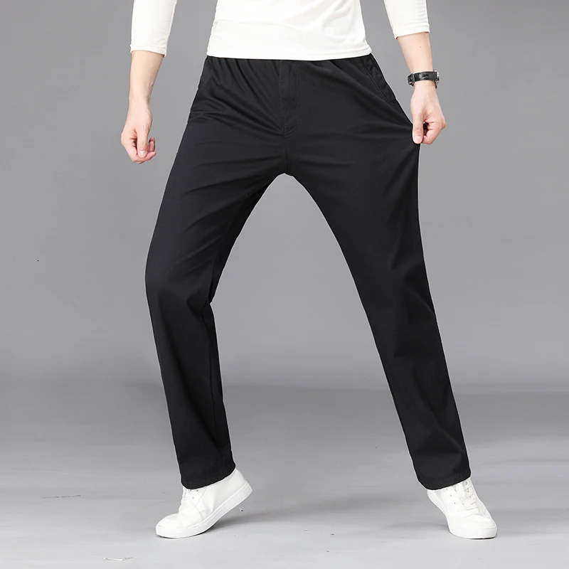 Plus Size 6XL 5XL 4XL Men Cargo Pants  Casual Men  Elastic Waist Multi Pocket Overall Cotton Pants Male Long Baggy Large Trouser