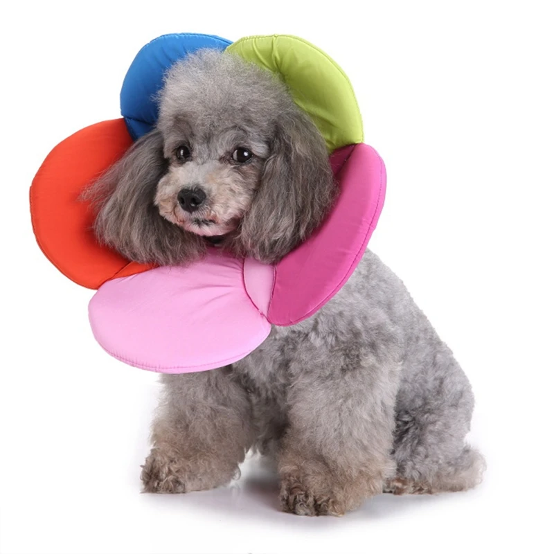 

Dog Neck Protection Collar Flower Shape Anti-Bite Collar Pet Recovery Protective Collar Soft Sponge Pet Cat Accessories