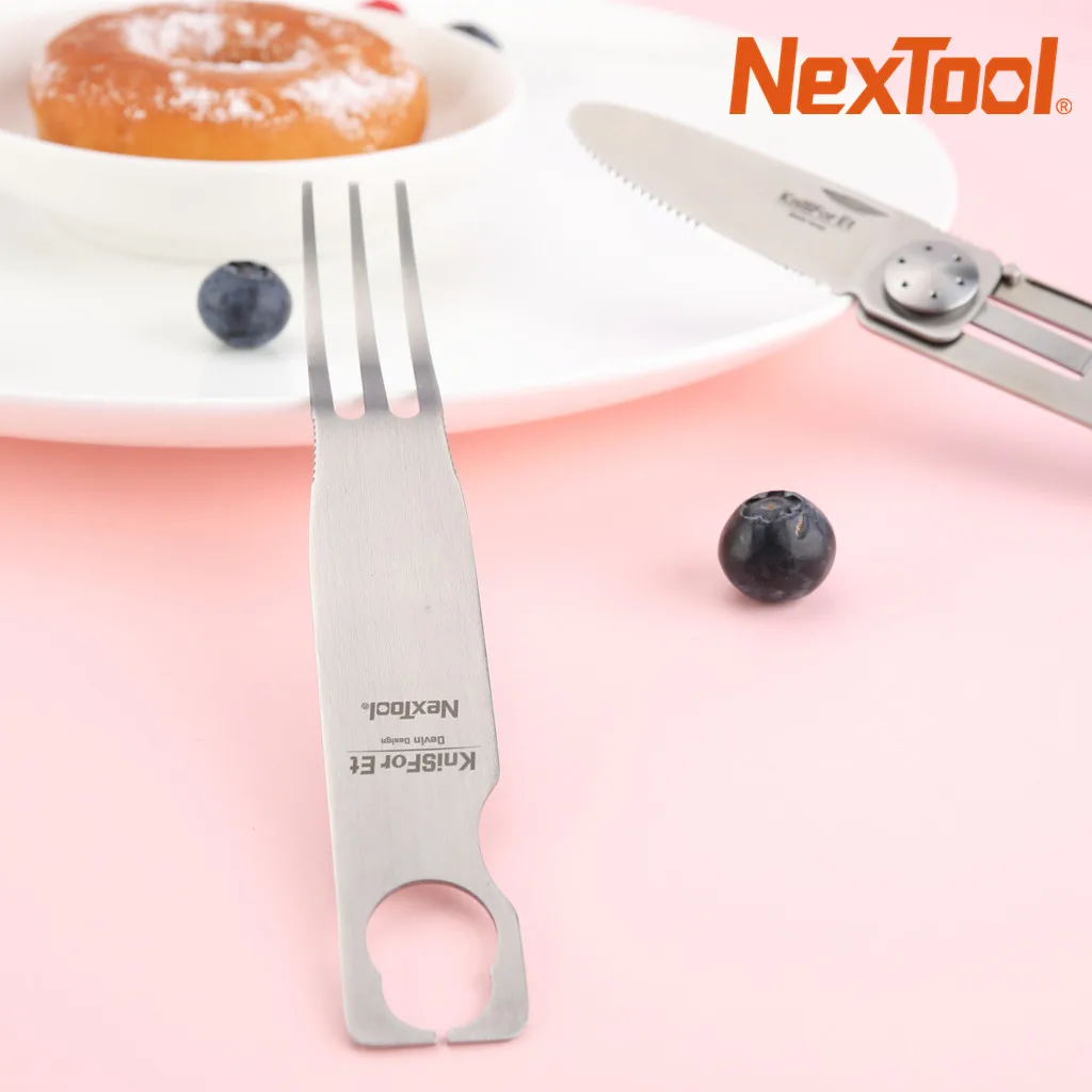 Набор ножей NexTool KniSFor St вилка ложка кухонная посуда портативная 3 в 1 съемная