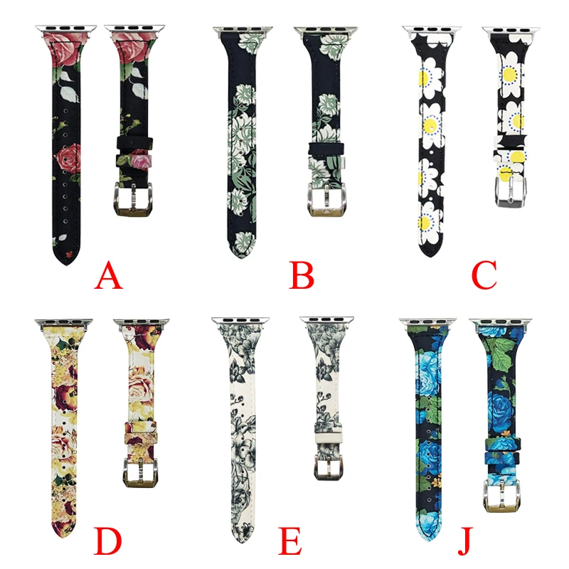 

100% Genuine Cow Leather loop Bracelet Belt Band for Apple Watch 6 SE 5 4 42MM 38MM 44MM 40MM Strap for iWatch 6 5 4 Wristband