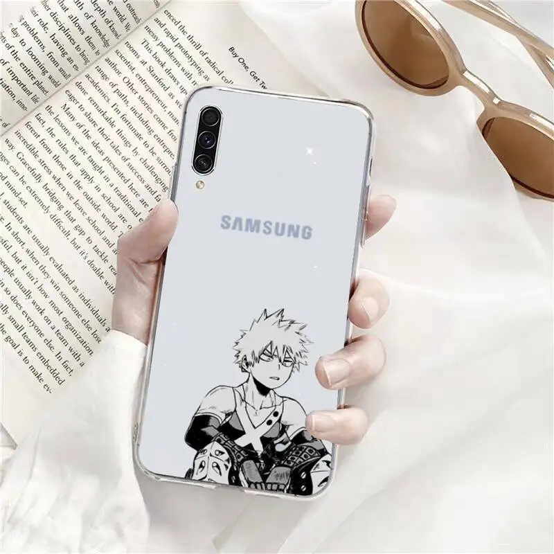 

Anime My Hero Academia Phone Case Transparent For Samsung Galaxy A71 A21s S8 S9 S10 plus note 20 ultra