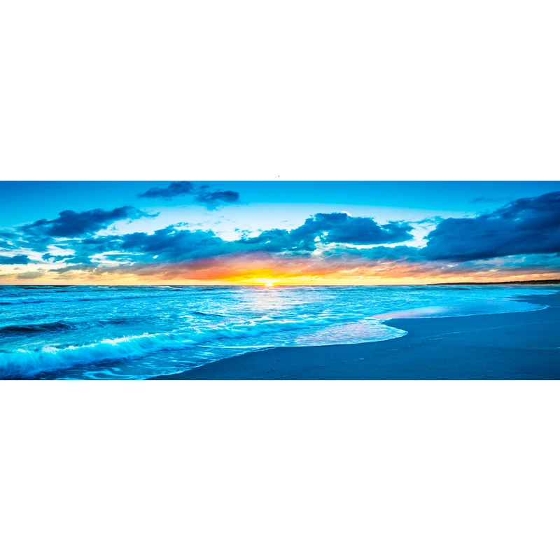 Sunrise, пляж, Полная площадь/круглые камни, пейзаж, Landsca, алмазная вышивка, 5D алмазная живопись, вышивка крестиком, рукоделие, домашний декор - Цвет: V0310
