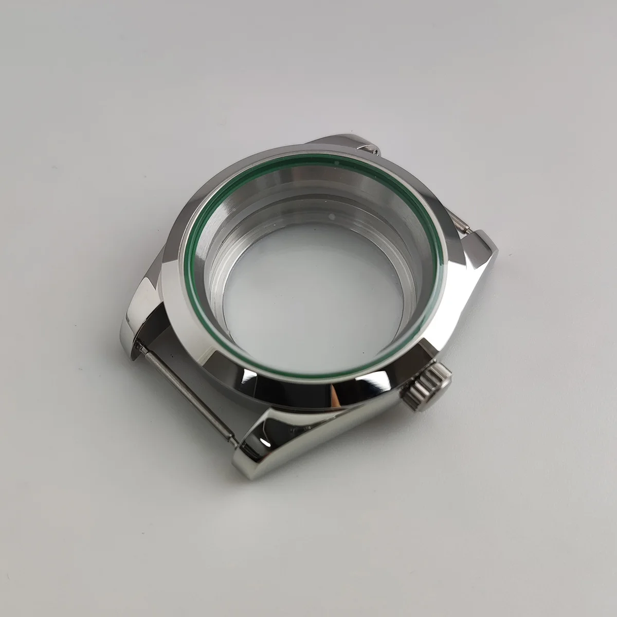 

Чехол 39 мм NH35 NH36, черный чехол, календарь 3 часов, оцинкованная нержавеющая сталь, полированная задняя сторона, прозрачный, Miyota 8215 8205