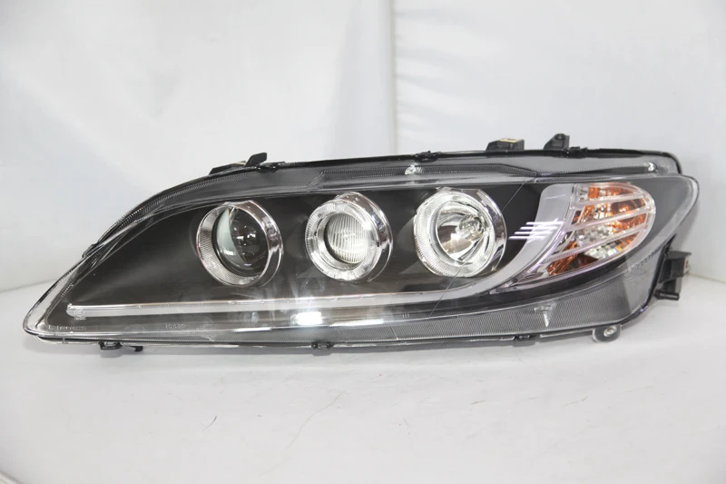 Для MAZDA 6 фары на MAZDA 6 Atenza в сборе Головной фонарь 2004-2011 год передний светильник s с дневным ходовым светильник