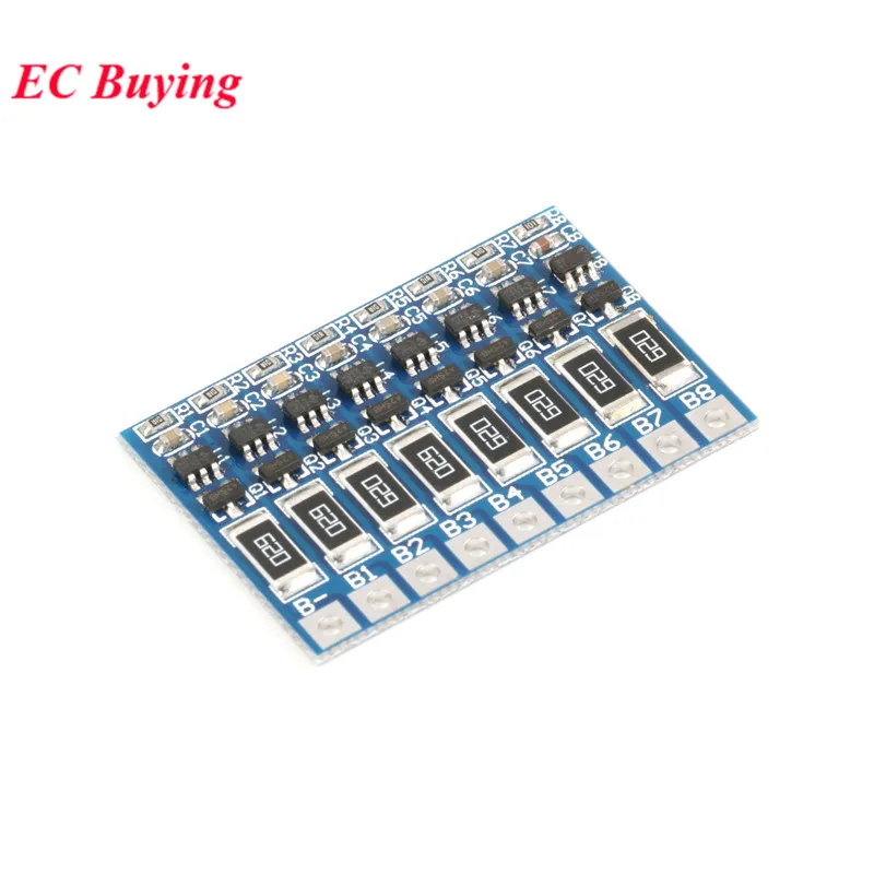 8S 3S 4S 5s 6S 7S 8S 18650 литиевая батарея Защитная плата Li-Ion Lipo BMS PCM с функцией сохранения баланса Модуль платы 1S 3MOS 4MOS 6MOS - Цвет: 8S