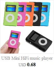 Usb HiFi музыкальный плеер MP3 walkman воспроизводительный клип mp3-плеер Поддержка SD TF карта 32 Гб спортивный музыкальный медиа встроенный динамик