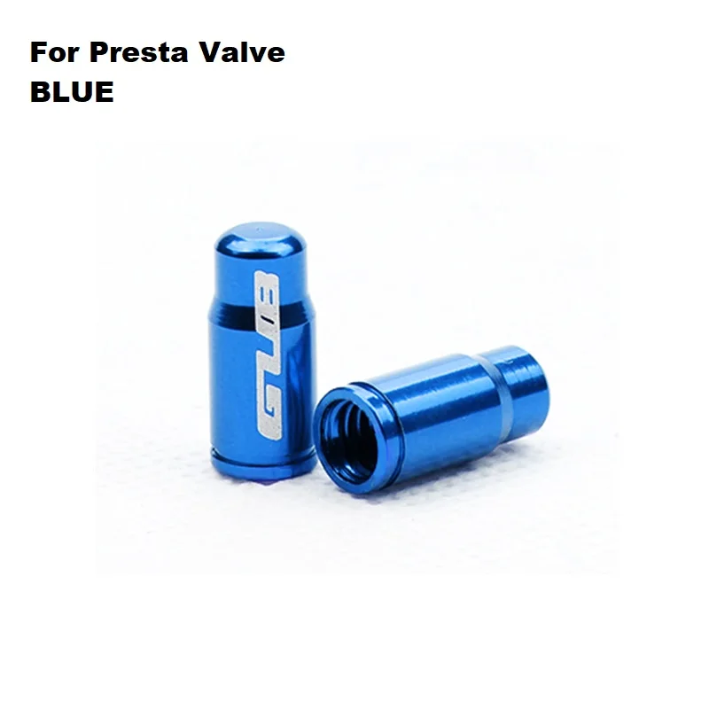 Presta Blue 2 шт. GUB Presta/Schrader крышка клапана алюминиевый сплав дорожный велосипед MTB велосипедный клапан - Цвет: Presta Blue