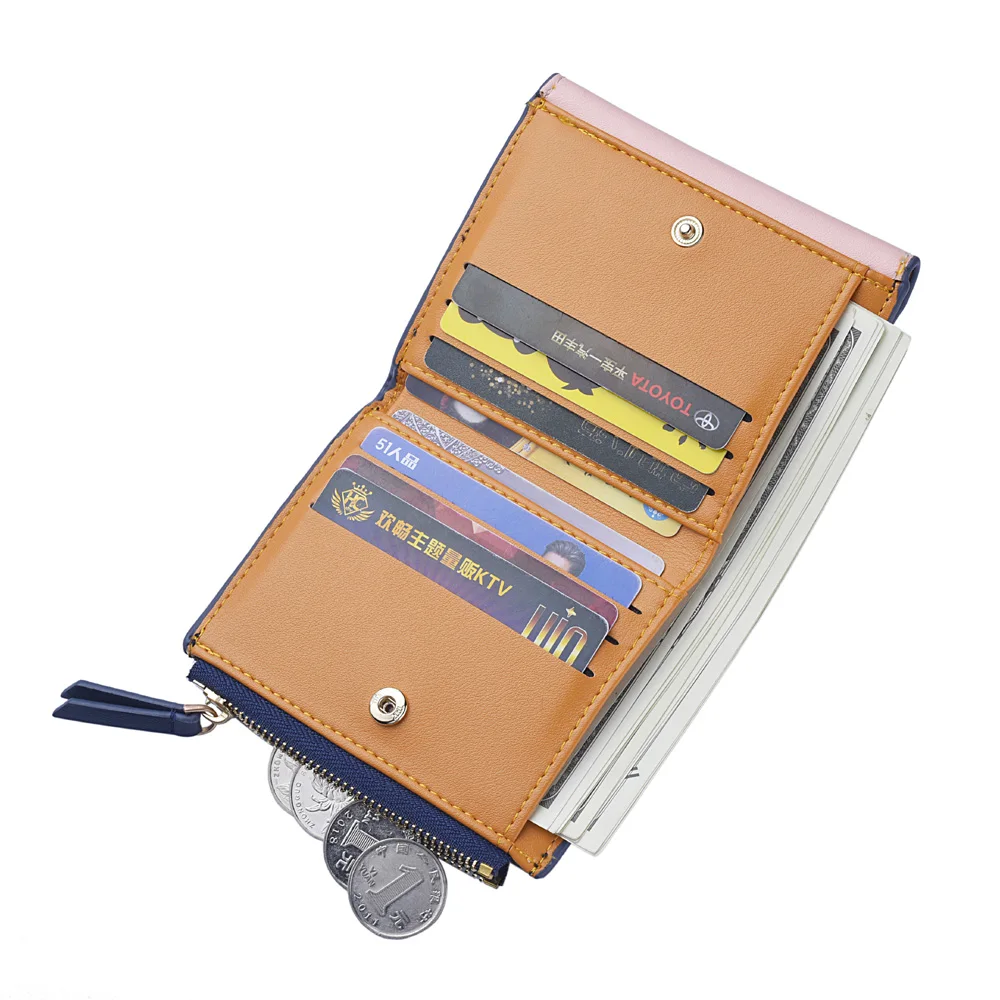 Женский модный маленький кошелек сумочка для монет короткий милый из