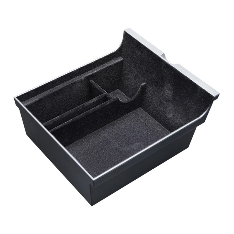 

Central Armrest Storage Box For Model 3 YCenter Console Flocking Containers New