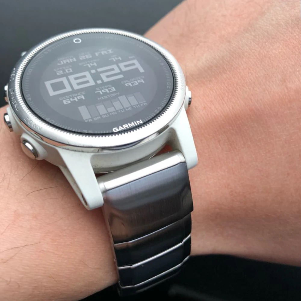 Металлический браслет YOOSIDE для Garmin Fenix 6 S, быстрый крой, ремешок из нержавеющей стали для часов Garmin Fenix 5S/Fenix 5S Plus