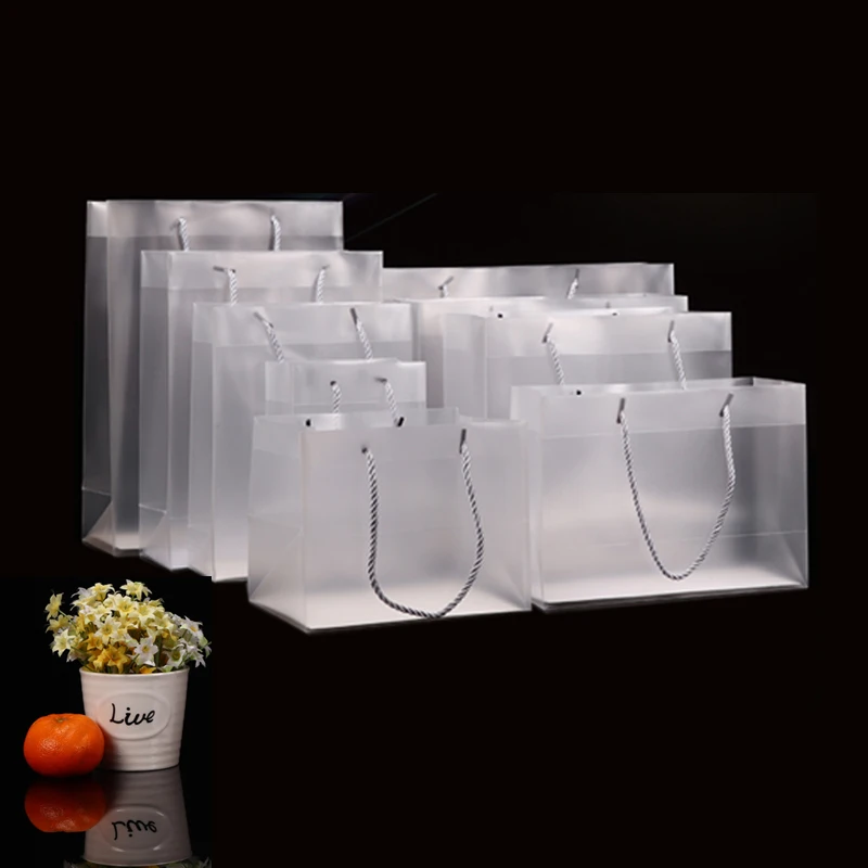 Полипропиленовый матовый прозрачный жесткий пакет для рук пластиковая