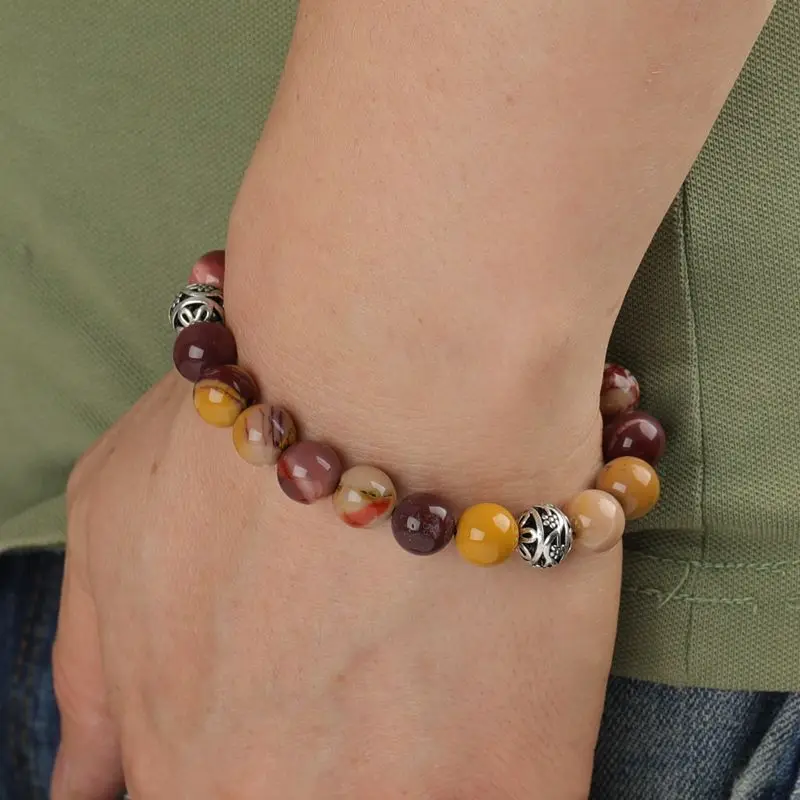 

Оптовая продажа, натуральные ювелирные изделия, регулируемый браслет с круглым желтым камнем в виде яйца для мужчин и женщин