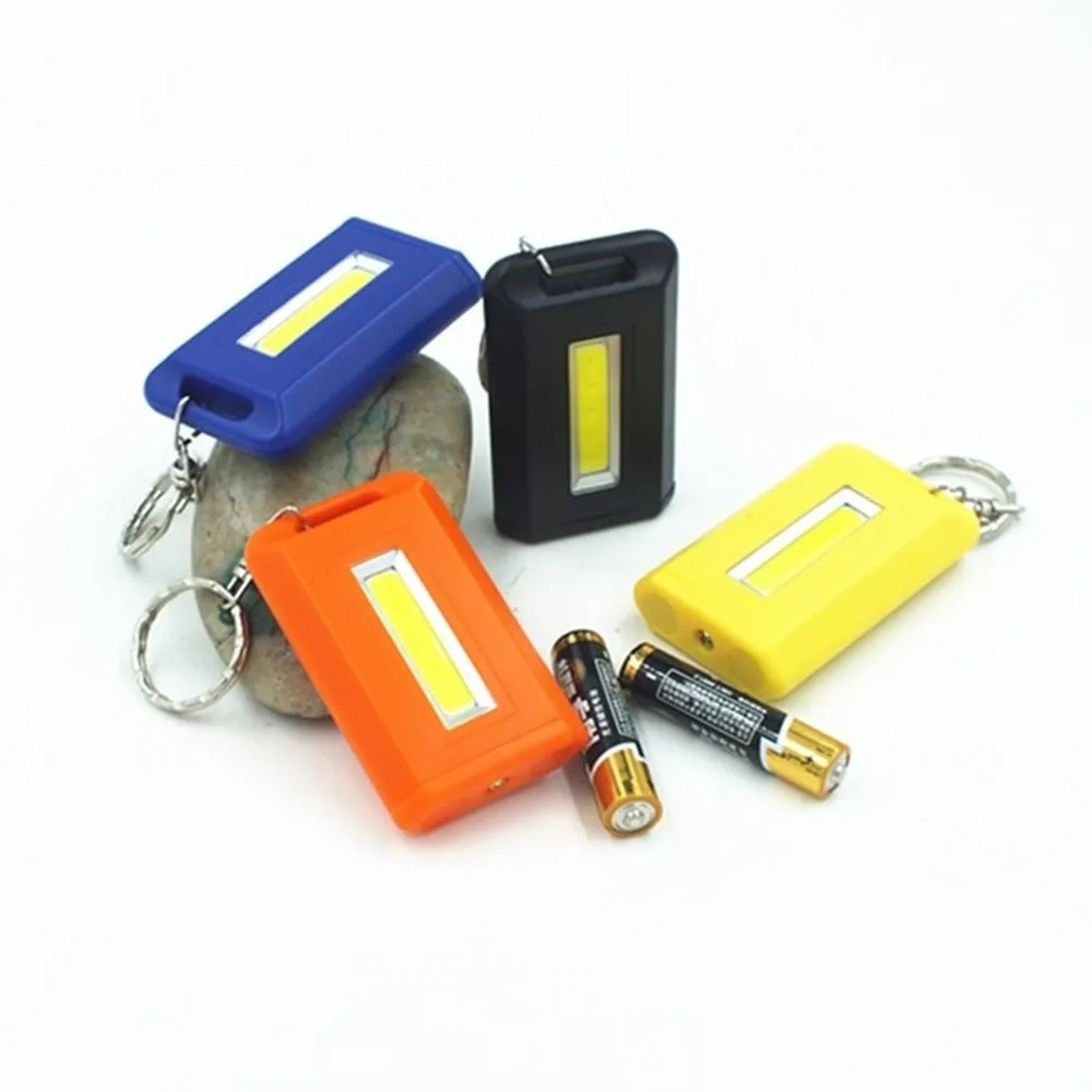 1 шт. портативный мини COB LED брелок флэш-светильник фонарь светильник лампа с