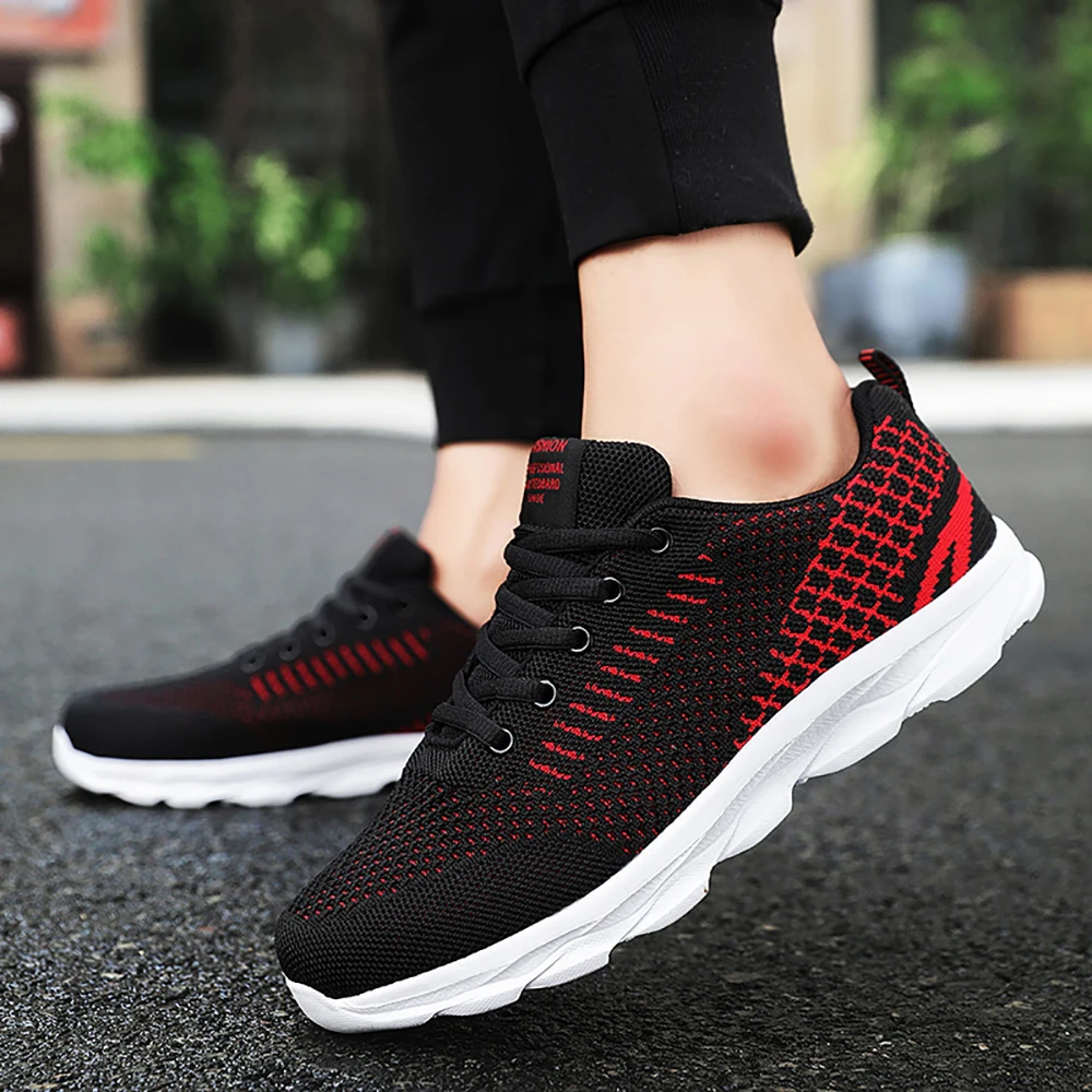 

Hot Sale Light Running Shoes Comfortable Casual Men's Sneaker Breathable Non-Slip Wear-Resistant Outdoor Walking Men Sport Shoes