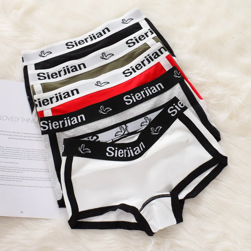 

Women's panties cotton sexy printed letters mid-waist lingerie sports fitness Panties breathable seamless Women's underwear