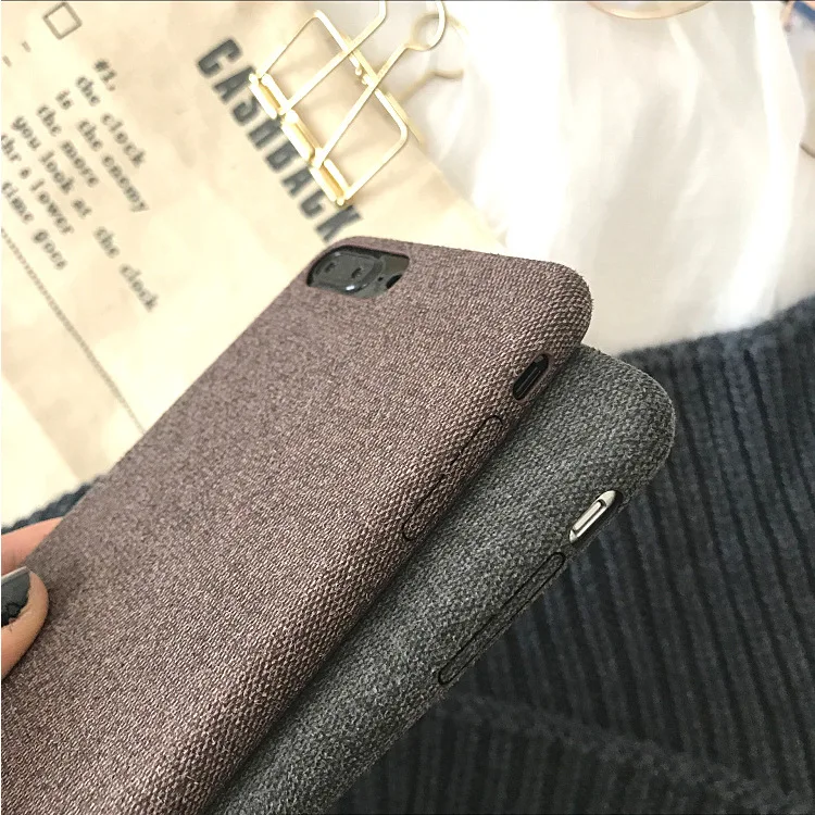 Мобильный чехол для телефона iPhone 7 6 X XS MAX роскошный тканевый Мягкий ТПУ