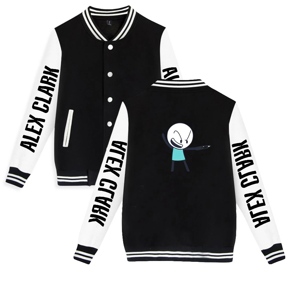 

Alex Clark Fashion Prints Baseball Jackets Women/Men Long Sleeve Jacket Hot Sale Casual Harajuku Streetwear Clothes
