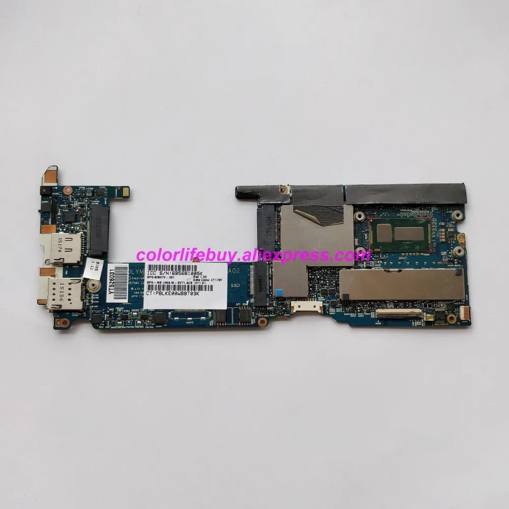 

Genuine 805072-001 805072-501 805072-601 w i3 M-5Y71 CPU 4GB RAM Laptop Motherboard for HP Elite x2 1011 G1 NoteBook PC