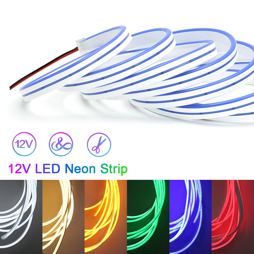 12 В светодиодная ленсветильник аемая IP65 неоновая лампа SMD 2835 120 светодиодов/м