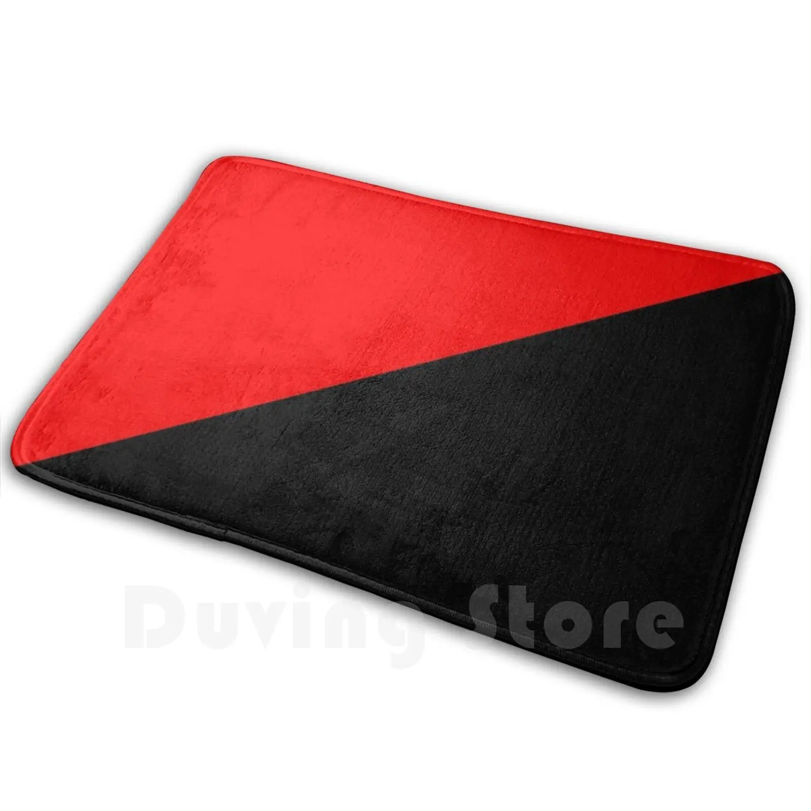 

Red N Black Flag Carpet Mat Rug Cushion Soft Black Red Anarchist Communist Anarcho Communism Syndicalism Syndicalist