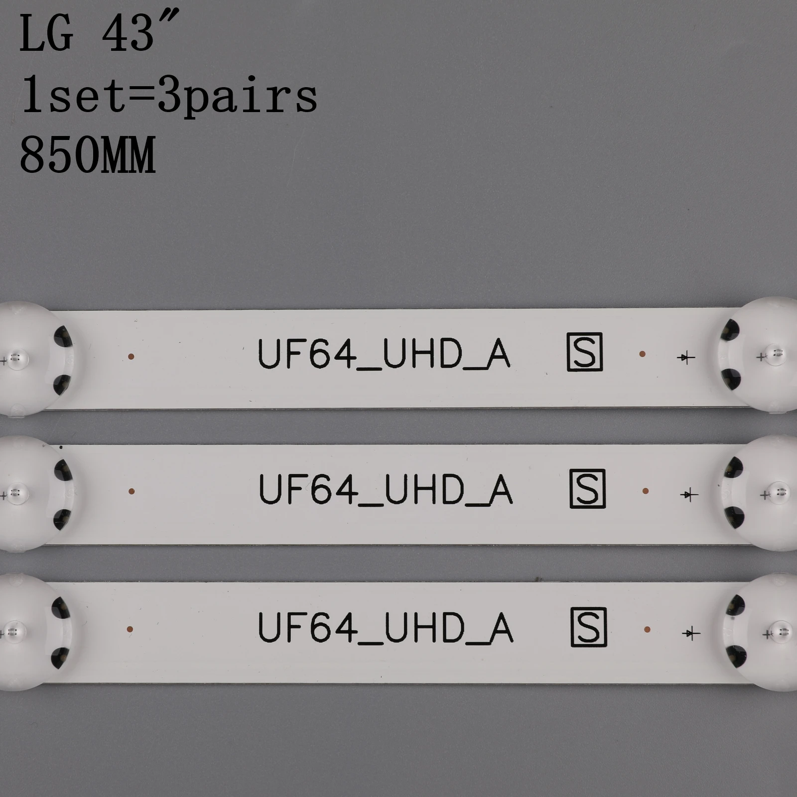 Светодиодный Подсветка полоса 8 лампа для LG Innotek 43 дюймов UHD 1Bar 24EA 43uh619v 43UH610V 43UH6030 UF64