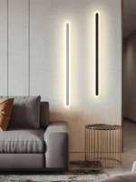 modern simple fashion led mirror long wall light bedroom bedside living room background home decoration sconce wall lamps