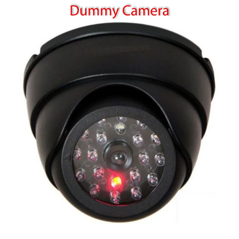 

Новая поддельная камера со светодиодсветильник кой, черная наружная камера видеонаблюдения, поддельная имитация, муляж камеры, безопаснос...
