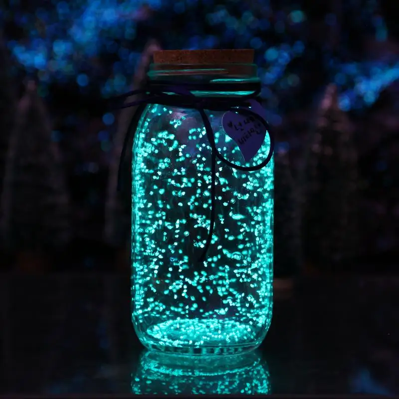 Светится в темноте песок DIY светящаяся рыбка аквариум частицы яркие Люминесцентная вечерние Декор звезда внутри Желая бутылка