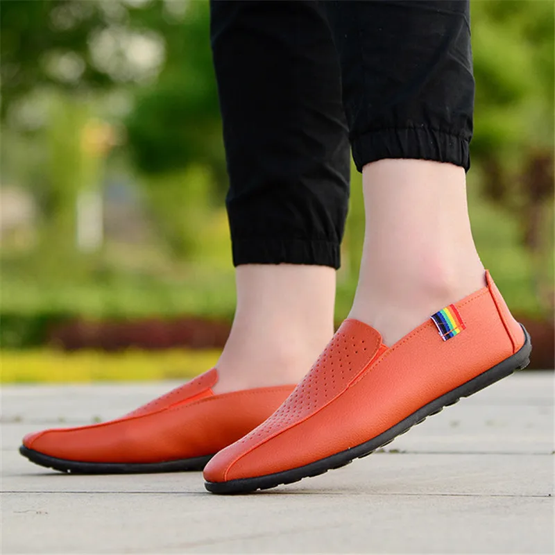 2020 Men Loafers Shoes Spring Fashion Boat Footwear Man Brand Leather Moccasins Men'S Comfy Drive Men's Casual | Обувь