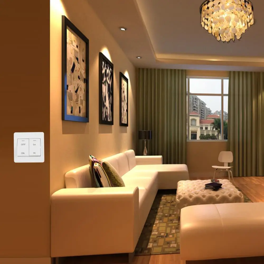 Скорость регулятор вентилятора переключатель контроллер двойная кнопка