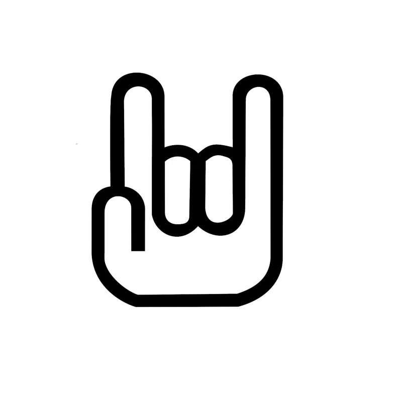 Рок на рокер Ручной знак автомобильный Стайлинг автомобиля Стикеры виниловые