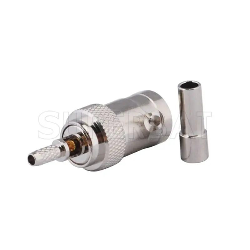 Superbat 10pcs RP-BNC Crimp Female Jack(Male Pin) Connector for RG316 RG179 RG178 1.13mm 1.37mm Cable | Мобильные телефоны и