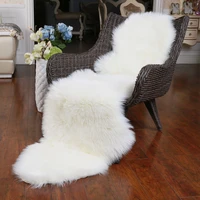 rownfur soft artificial sheepskin carpet for living room kids bedroom chair cover fluffy hairy anti slip faux fur rug floor mat