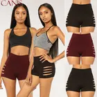 Женские шорты с эластичной высокой талией, горячие шорты для фитнеса, тренажерного зала, спортивные шорты