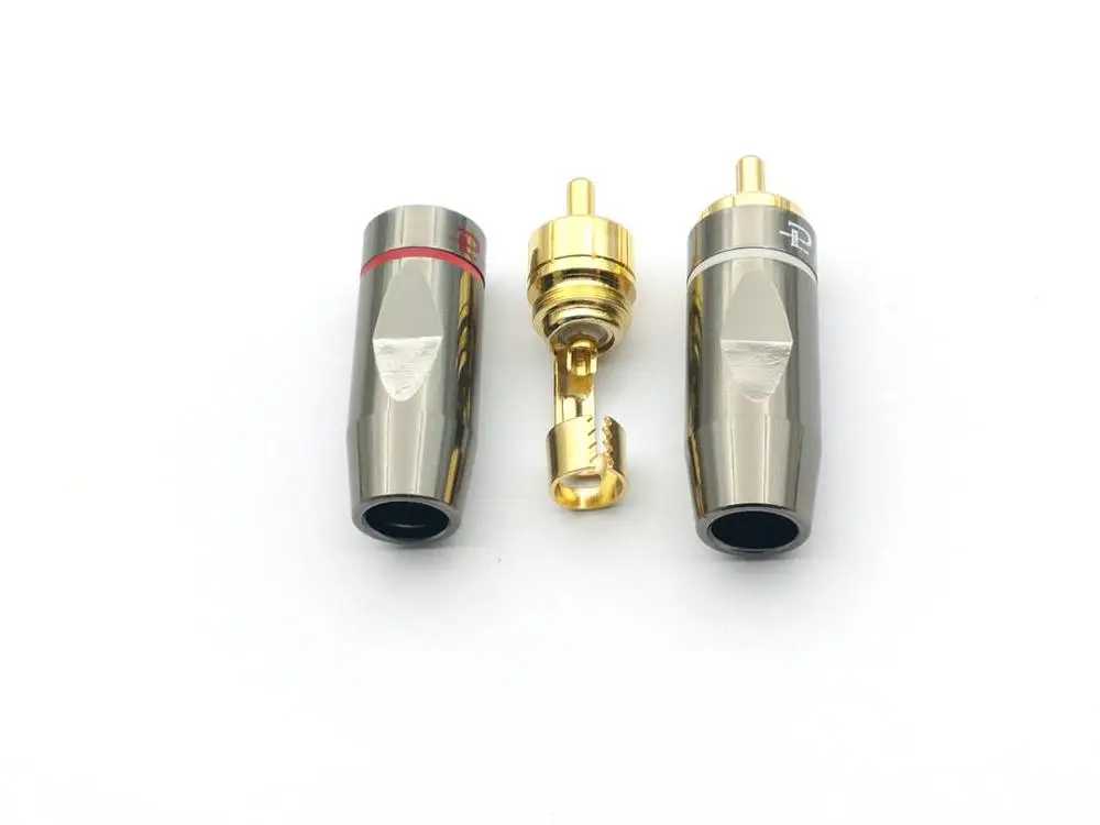 2 шт. латунные RCA аудио разъем для пайки|Соединители| |