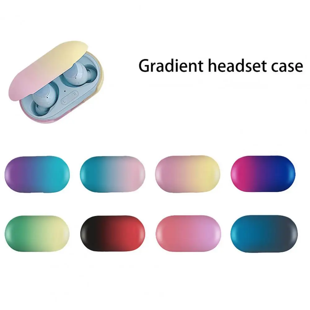 

Bluetooth Earphone Protective Case Gradient Colorful Split PC Hard Shell Storage Shell for Samsung Buds (Buds+)
