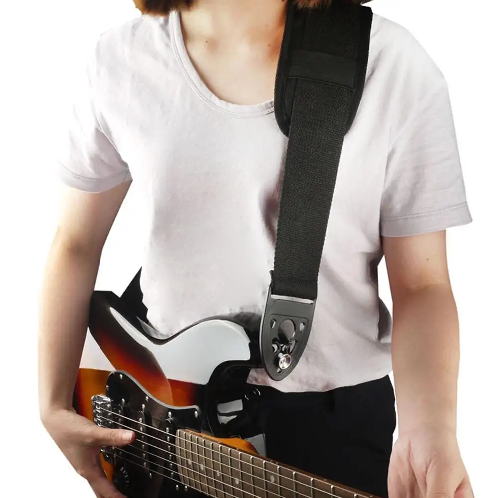 

73-131CM Universal Guitar Strap Adjustable Cotton Electric Guitar Belt Strap Bass Guitar Quick Lock Shoulder Strap