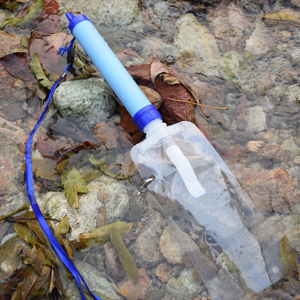 

Outdoor Water Purifier Camping Hiking Emergency Life Survival Portable Purifier Water Filter 1000L Personal Mini Water Filter