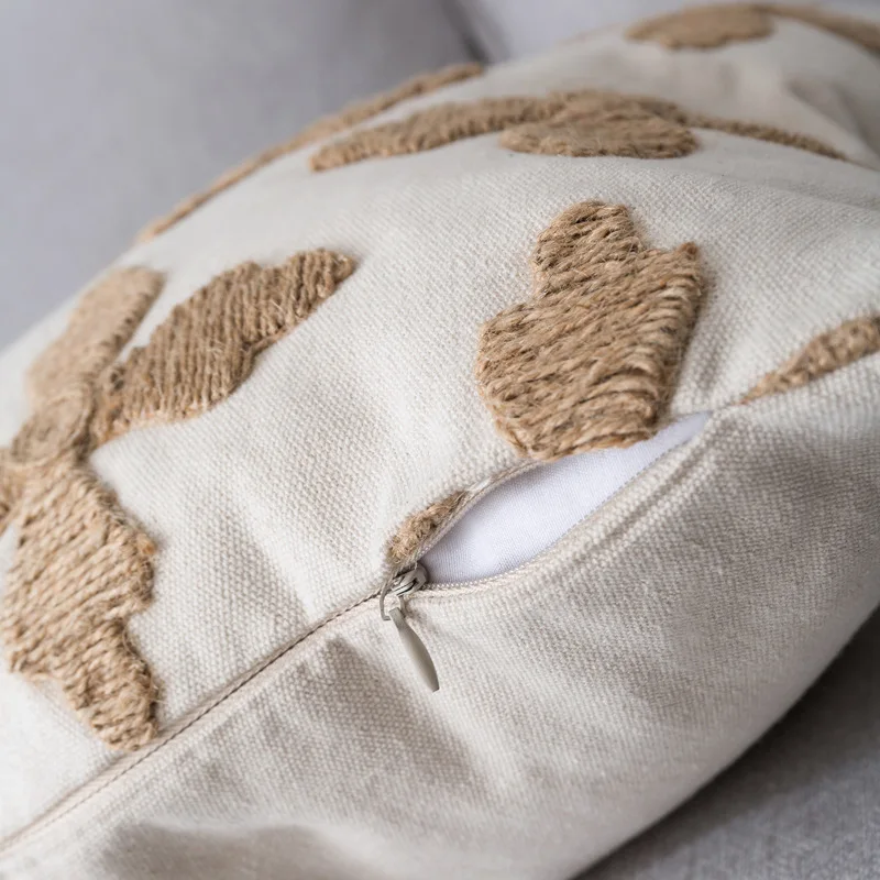 Чехол С Рисунком Клевера наволочка с вышивкой в минималистском стиле квадратная