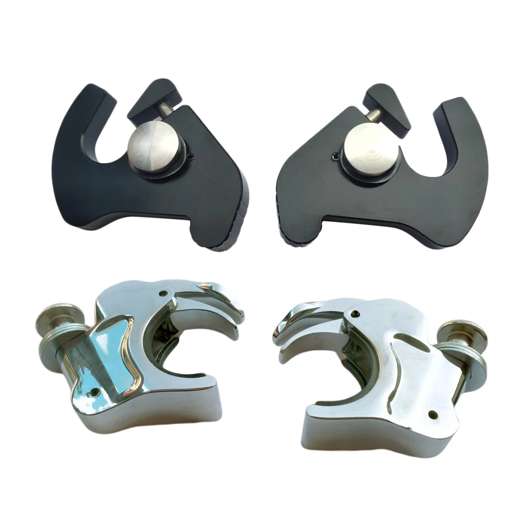 Быстросъемные зажимы для лобового стекла черные/хромированные 41 мм Sportster |