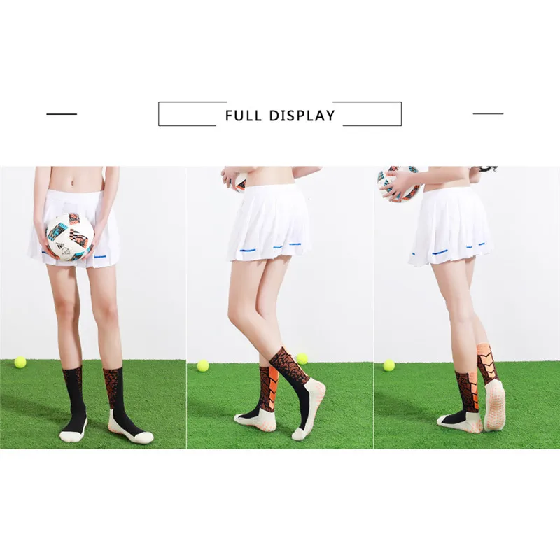 Unisex Anti-Slip Breathable Padded Cotton Crew Soccer Football Basketball Sports Men Socks Vintage Spandex Women EUR38-44 | Женская