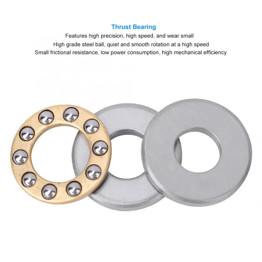 10 шт. упорный шарикоподшипник Миниатюрный Высокий плоский стальной набор