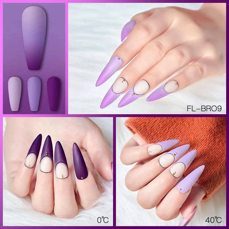 FOUR LILY 1 бутылка 5 мл цветной УФ Гель лак с блестками термальный гель для ногтей