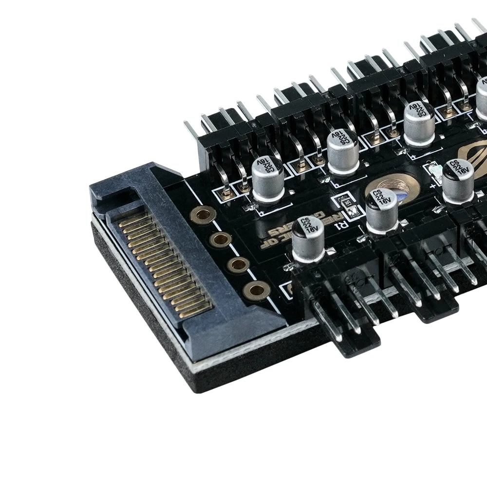 Черный от 1 до 10 шт. кулер для воды вентилятор сплиттер концентратор кабель Pwm SATA 12