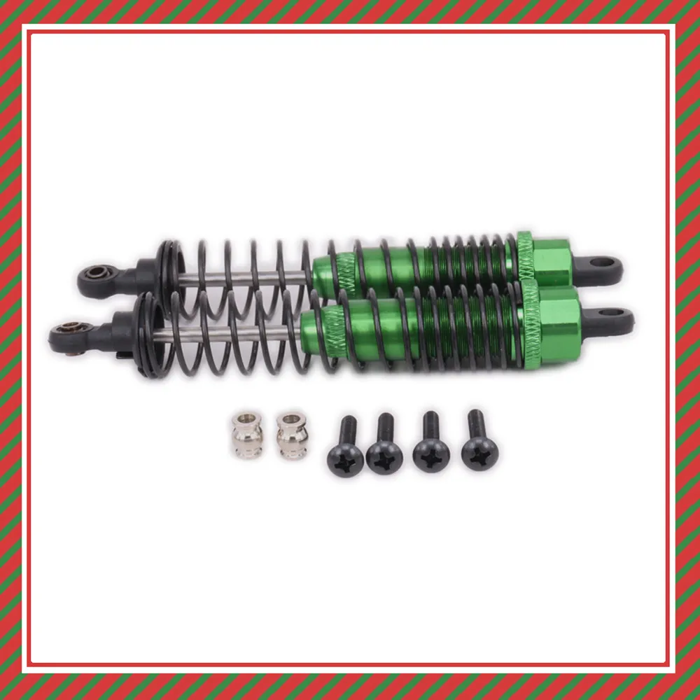 

2Pcs Aluminum Adjustable Rear Shock Absorber Oil Filled Type For Rc Model Car 1/10 Himoto Big Foot E10Mtl E10Mt E10Bp 33006