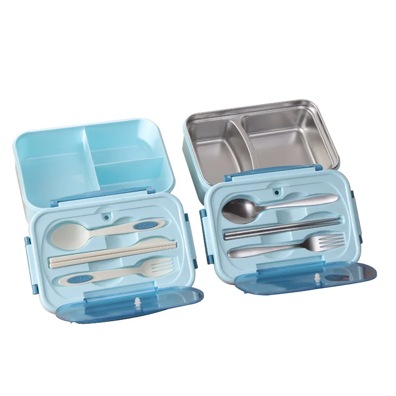 

Microwave-heated 304 Stainless Steel Lunch Box Student Office Worker Lunch Box Compartmentalized Portable Insulated Lunch Box