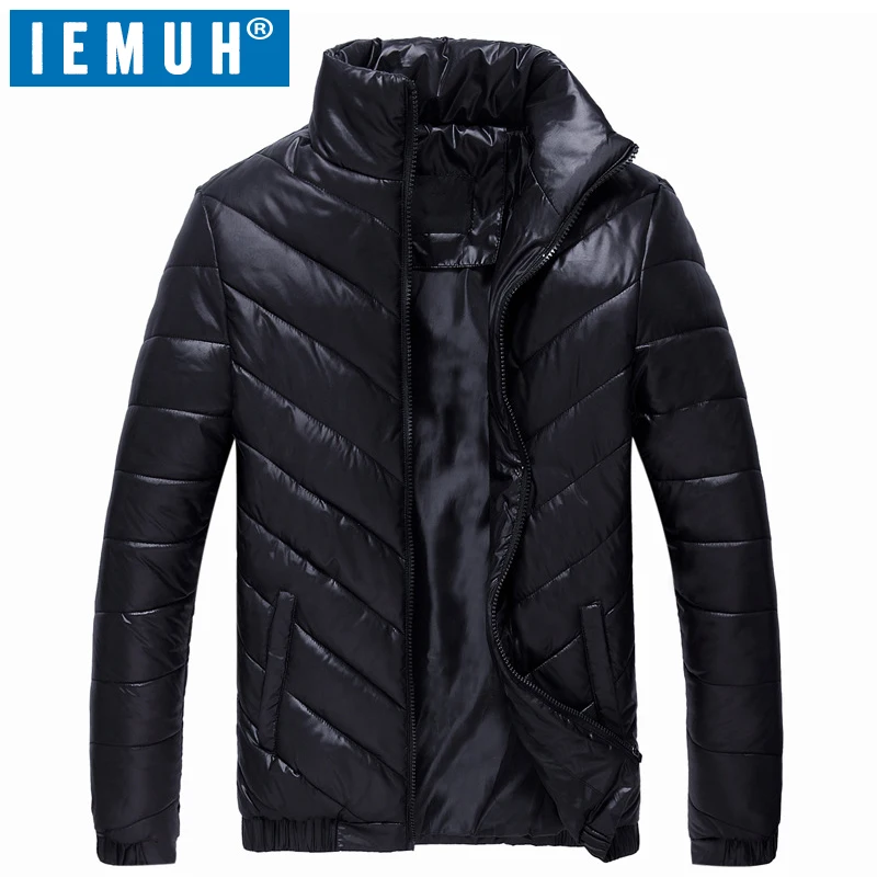 Новая зимняя куртка IEMUH мужские парки теплая 5XL повседневные пальто мужская с
